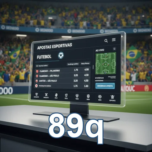 Jogador usando o aplicativo cassino 89q em dispositivo móvel